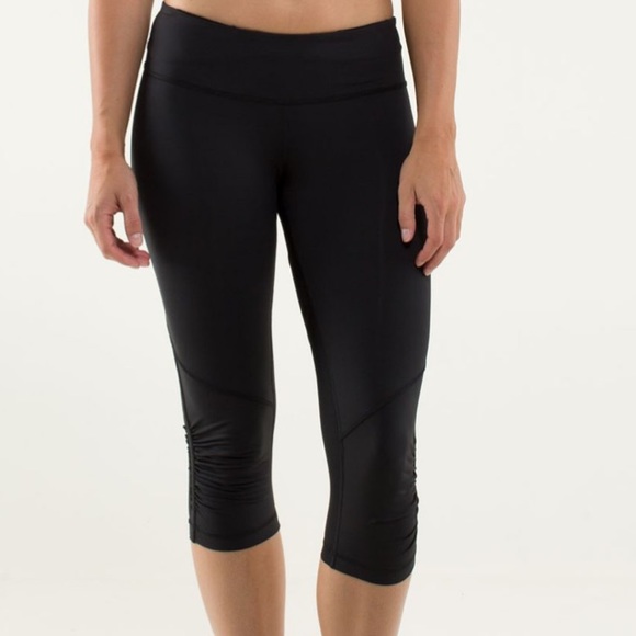 Lululemon Run for Your Life Crop Leggings Black - Picture 1 of 10